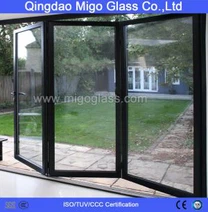 Vidro da porta dobrável do pátio