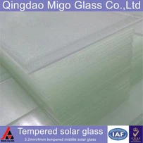 Vidro térmico solar texturizado claro de 3,2 mm