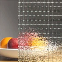 Vidro com fio transparente e bronze estampado
