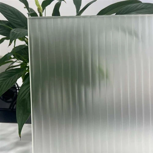 Chuveiro de vidro decorativo acetinado 8mm