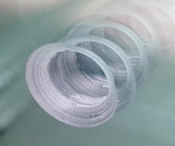 Glass conical hole